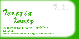 terezia kautz business card